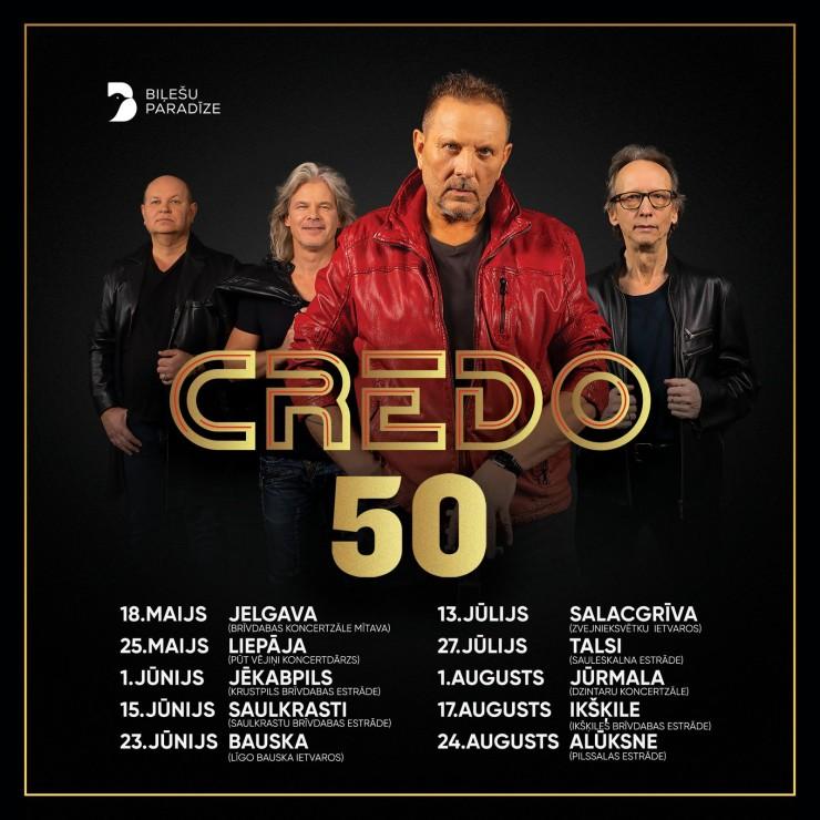 Galerijas bilde 1: Grupas CREDO 50 gadu jubilejas tūre LIDO!