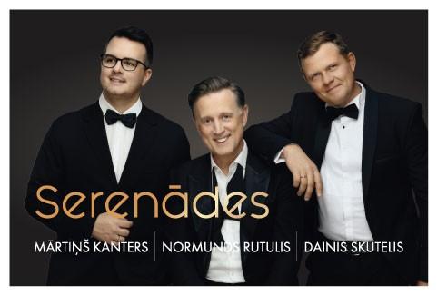 Izrādes "Normunds Rutulis, Mārtiņš Kanters, Dainis Skutelis. Koncerts SERENĀDES" attels