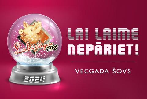 Izrādes "Grupa Labvēlīgais Tips VECGADA ŠOVS - LAI LAIME NEPĀRIET 2024" attels