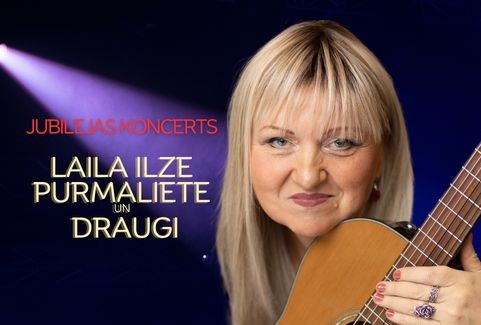 Izrādes "Laila Ilze Purmaliete un draugi! Jubilejas koncerts - 55!" attels