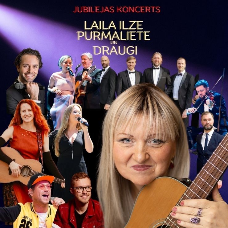 Izrādes "Laila Ilze Purmaliete un draugi! Jubilejas koncerts - 55!" attels