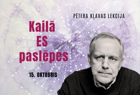 Izrādes "PĒTERA KĻAVAS lekcija "Kailā ES paslēpes"" attels
