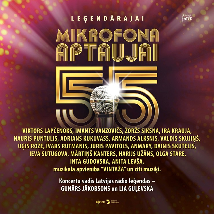 Izrādes "Mikrofona aptaujai 55 | jubilejas koncerts" attels
