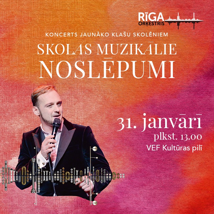 Image of the event "SKOLAS MUZIKĀLIE NOSLĒPUMI ar Daumantu Kalniņu"