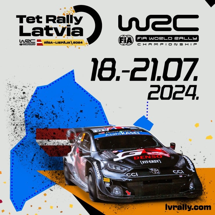 Izrādes "Tet Rally Latvia – FIA pasaules rallija čempionāta posms Latvijā | 4 dienu RALLIJA BIĻETE" attels