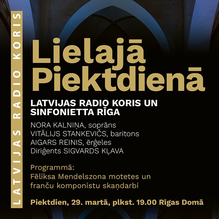 Izrādes "Latvijas Radio koris un Sinfonietta Rīga Lielajā Piektdienā" attels