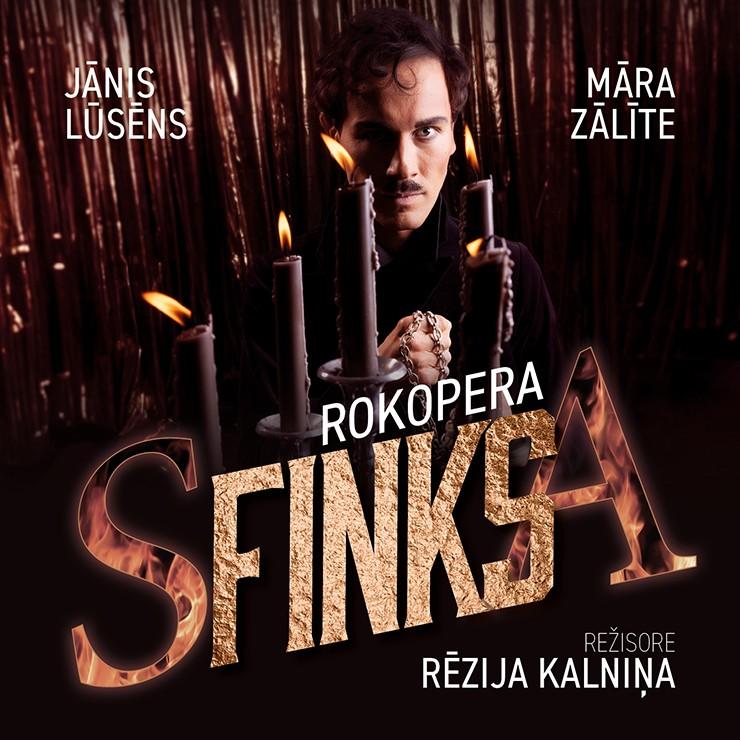Izrādes "SFINKSA rokopera / Jānis Lūsēns. Māra Zālīte" attels