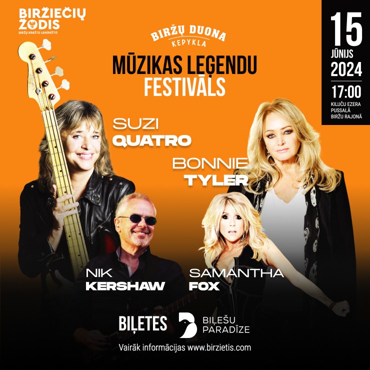 Izrādes "Mūzikas leģendu festivāls: SUZI QUATRO, BONNIE TYLER, SAMANTHA FOX un NIK KERSHAW + NAZARETH" attels