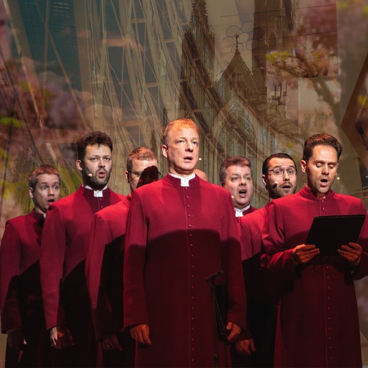 Izrādes "GREGORISKIE DZIEDĀJUMI LIELDIENĀS. SCHOLA CANTORUM RIGA" attels