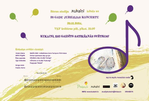 Izrādes "Bērnu studijas KUKAIŅI 20 gadu jubilejas koncerts" attels