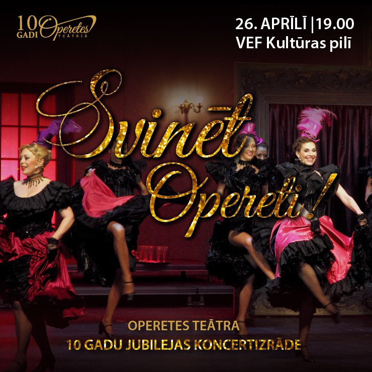 Image of the event "SVINĒT OPERETI! | Operetes teātra 10 gadu jubileja | koncerts"