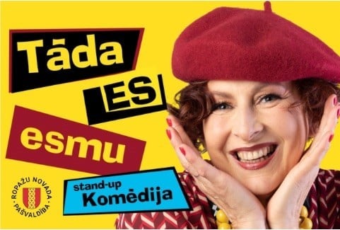 Izrādes "TĀDA ES ESMU komēdija - absolūti atklāts sievietes miesas stāsts" attels