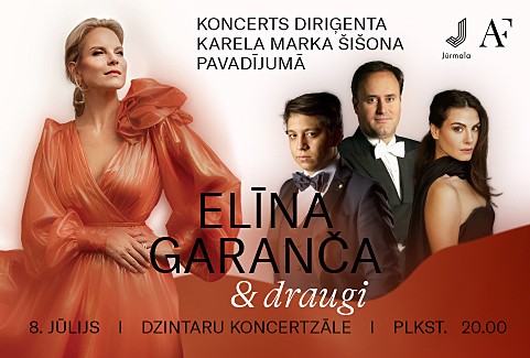 Izrādes "Elīna Garanča un draugi. Diriģents Karels Marks Šišons" attels