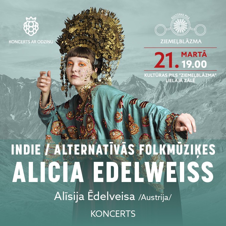 Image of the event "Indie / Alternatīvās folkmūziķes ALICIA EDELWEISS koncerts"