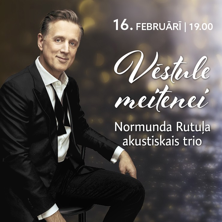 Izrādes "Normunda Rutuļa akustiskais trio | Vēstule meitenei" attels