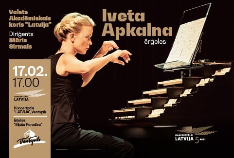 Izrādes "Iveta Apkalna, Valsts Akadēmiskais koris "Latvija" un Māris Sirmais" attels