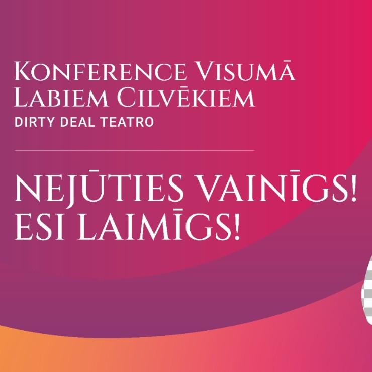 Izrādes "Konference visumā labiem cilvēkiem" attels