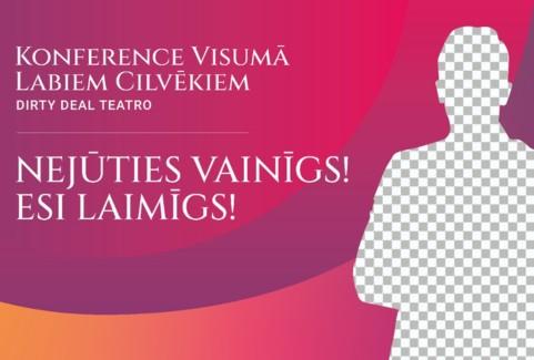 Izrādes "Konference visumā labiem cilvēkiem" attels