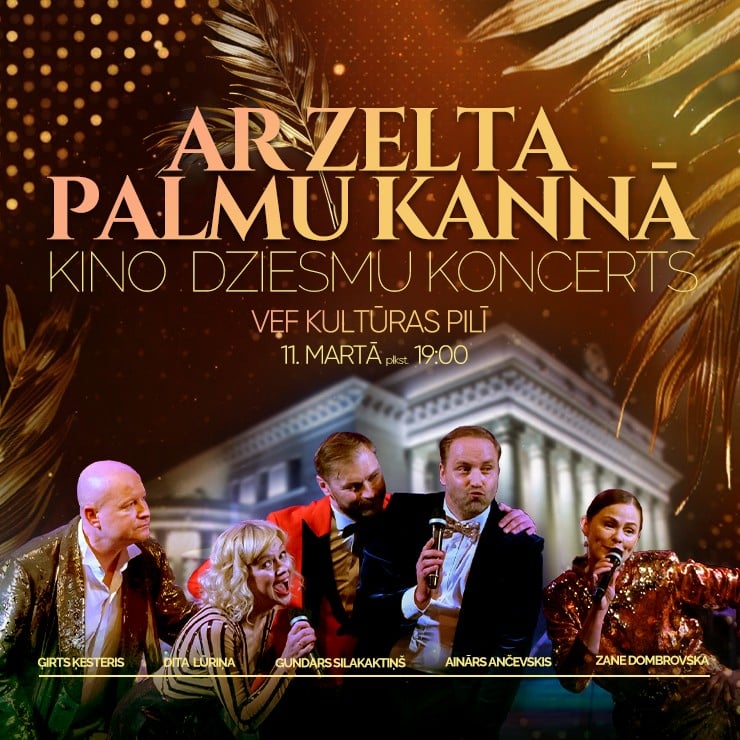 Izrādes "Kinodziesmu koncerts AR ZELTA PALMU KANNĀ" attels