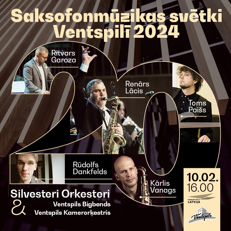 Izrādes "Saksofonmūzikas svētki Ventspilī | SILVESTERI ORKESTERI & Ventspils Bigbends" attels