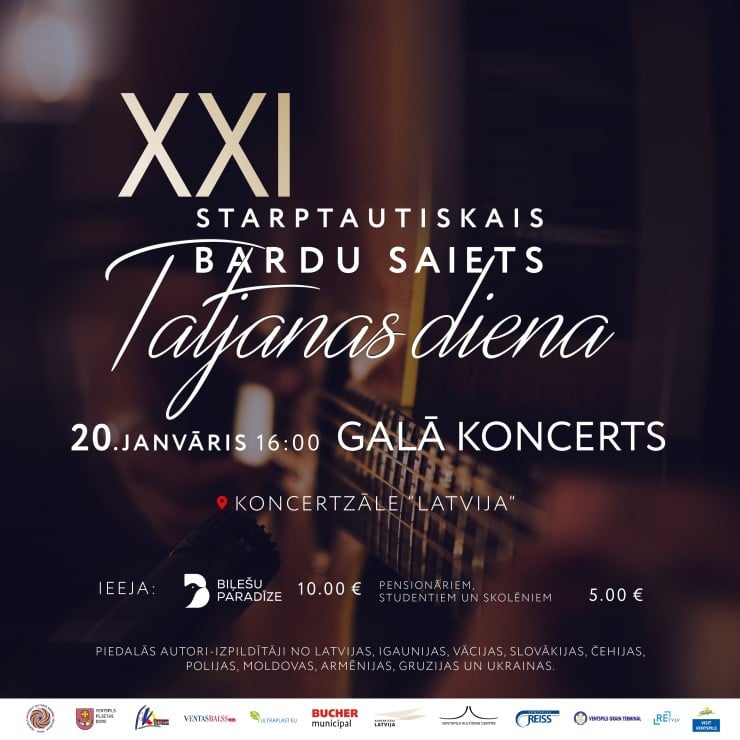 Izrādes "GALĀ KONCERTS | Starptautiskais bardu saiets “Tatjanas diena”" attels