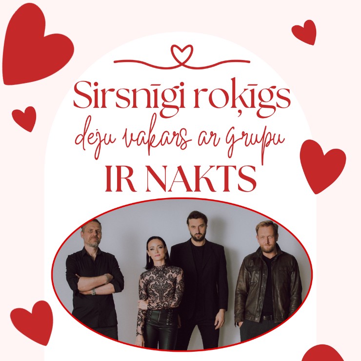 Izrādes "Sirsnīgi roķīgs deju vakars ar grupu IR NAKTS" attels