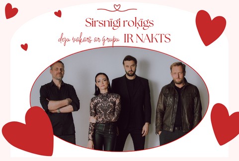 Izrādes "Sirsnīgi roķīgs deju vakars ar grupu IR NAKTS" attels