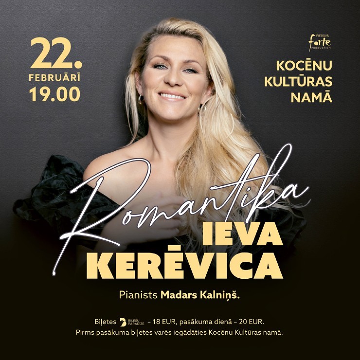 Izrādes "Ievas Kerēvicas koncerts ROMANTIKA" attels