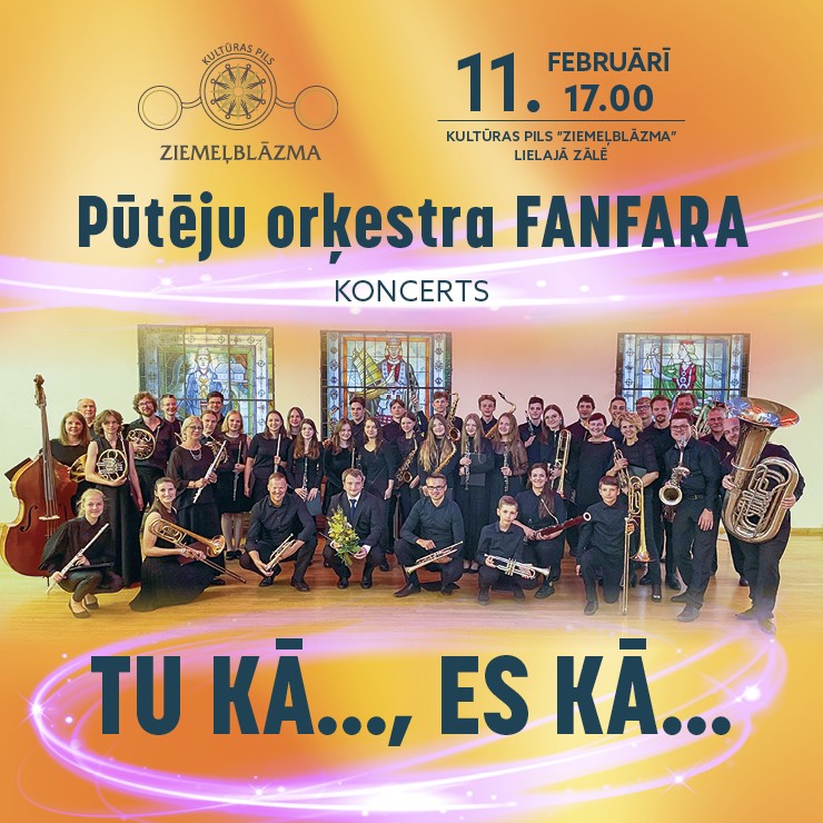 Izrādes "Pūtēju orķestra FANFARA koncerts TU KĀ…, ES KĀ…" attels