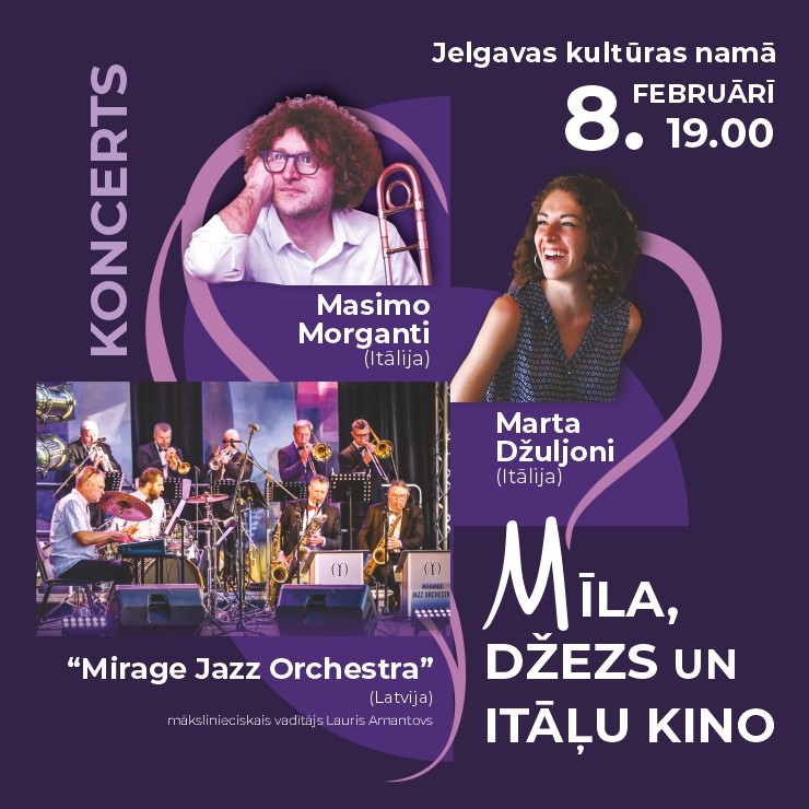 Izrādes "Koncerts “Mīla, džezs un itāļu kino”" attels