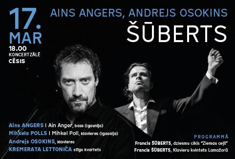 Izrādes "AINS ANGERS. ANDREJS OSOKINS. ŠŪBERTS" attels