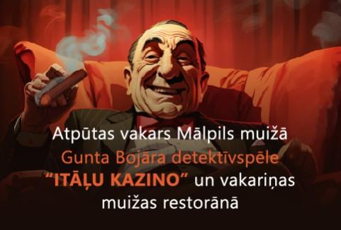 Izrādes "Atpūtas vakars Mālpils muižā" attels