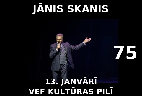 Izrādes "Jānis Skanis - 75 gadu jubilejas benefice" attels