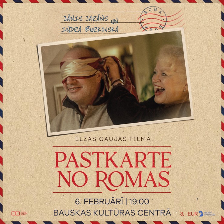 Izrādes "Filma / Pastkarte no Romas" attels