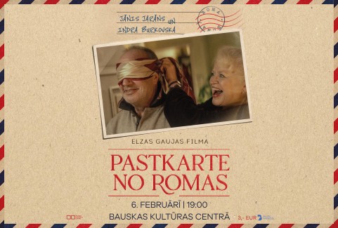 Izrādes "Filma / Pastkarte no Romas" attels