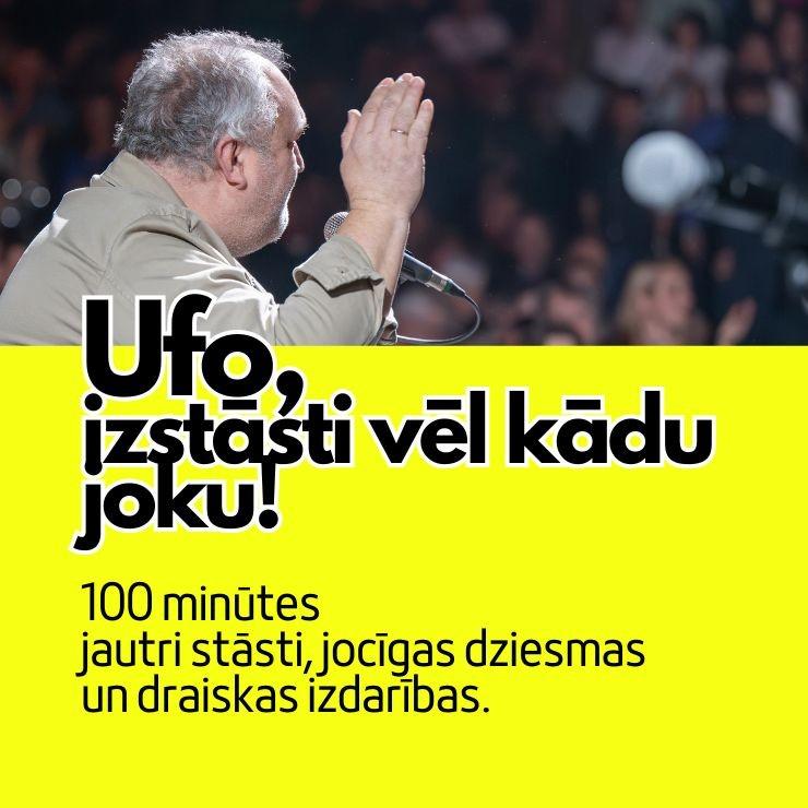 Izrādes "UFO, izstāsti vēl kādu joku!" attels