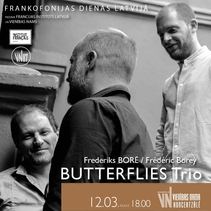 Izrādes "Frederika Borē BUTTERFLIES trio (Francija)" attels