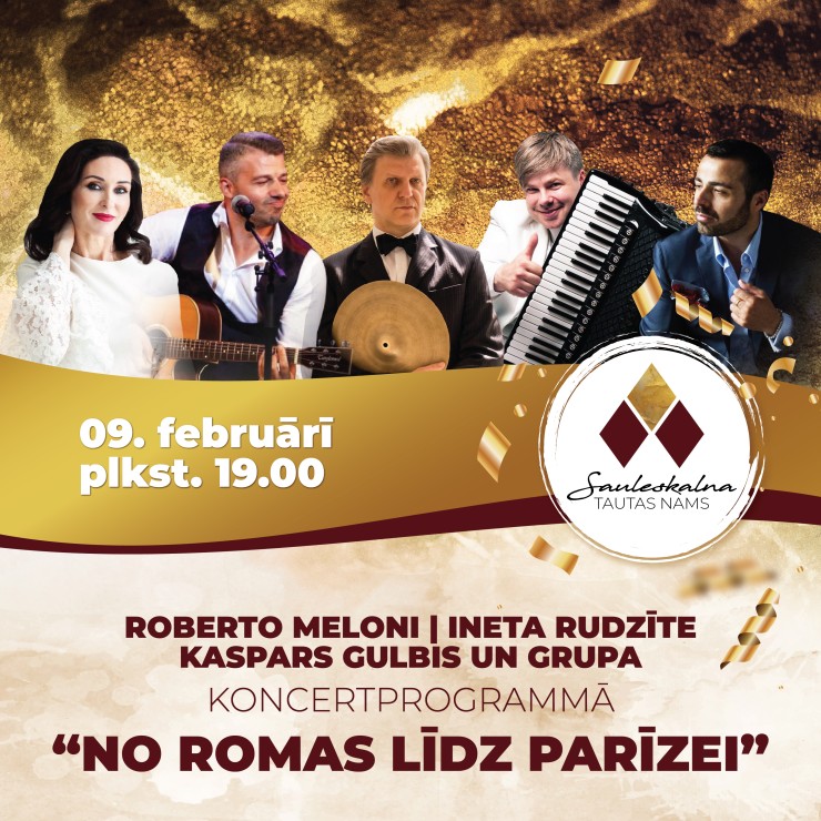 Izrādes "Roberto Meloni, Ineta Rudzīte, Kaspars Gulbis koncertprogrammā NO ROMAS LĪDZ PARĪZEI" attels