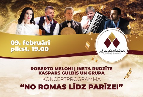 Izrādes "Roberto Meloni, Ineta Rudzīte, Kaspars Gulbis koncertprogrammā NO ROMAS LĪDZ PARĪZEI" attels