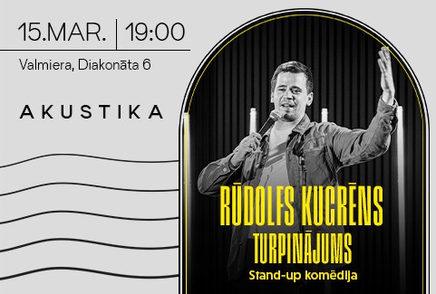 Izrādes "Rūdolfs Kugrēns. Stand-up komēdija TURPINĀJUMS" attels