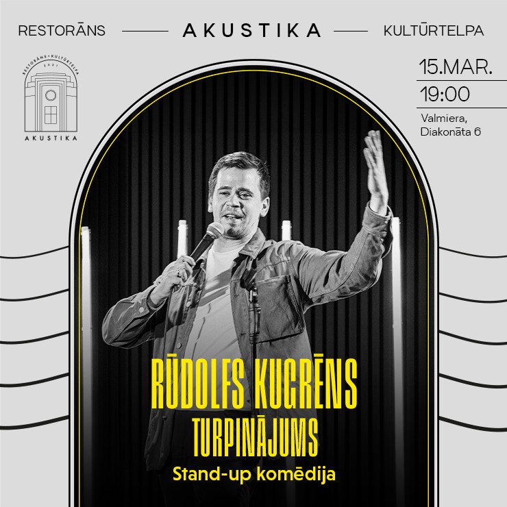 Izrādes "Rūdolfs Kugrēns. Stand-up komēdija TURPINĀJUMS" attels
