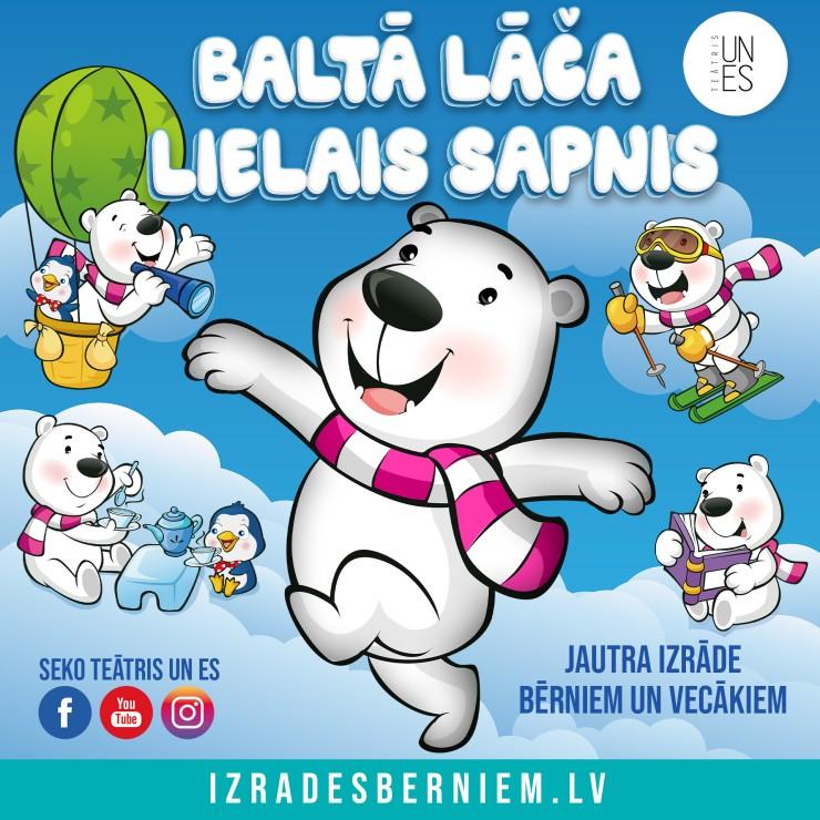 Izrādes "BALTĀ LĀČA LIELAIS SAPNIS izrāde bērniem un vecākiem / TEĀTRIS UN ES" attels
