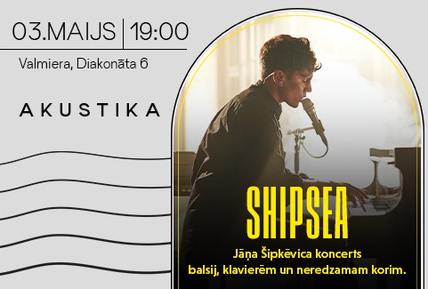 Izrādes "SHIPSEA | Jāņa Šipkēvica koncerts balsij, klavierēm un neredzamam korim" attels