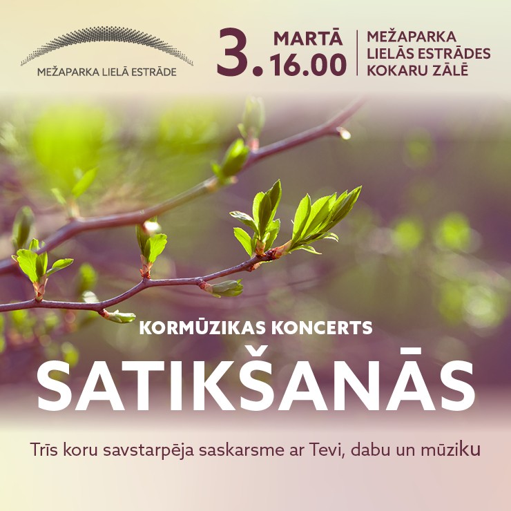 Izrādes "Kormūzikas koncerts SATIKŠANĀS" attels