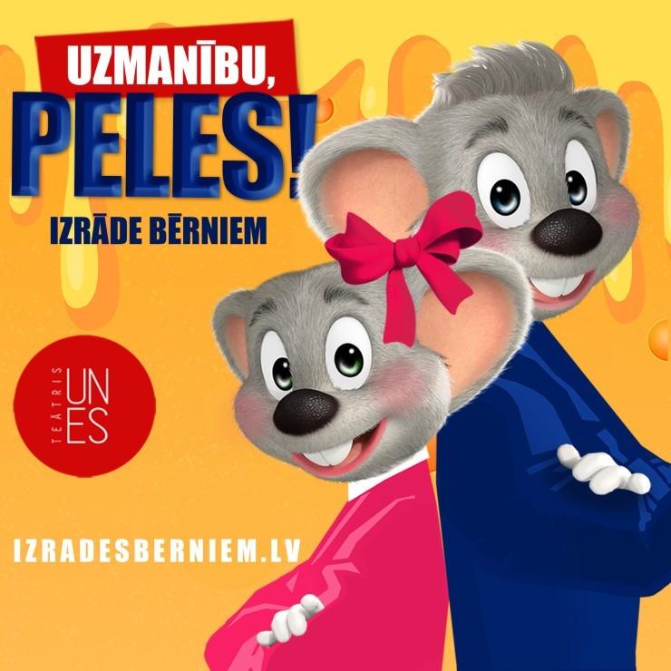 Izrādes "UZMANĪBU, PELES! jautra izrāde bērniem un vecākiem | TEĀTRIS UN ES" attels