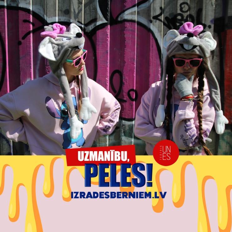 Galerijas bilde 1: UZMANĪBU, PELES! jautra izrāde bērniem un vecākiem | TEĀTRIS UN ES