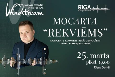 Изображение спектакля "WINDSTREAM / MOCARTA REKVIĒMS. Orķestris “Rīga” un Jurģis Cābulis"