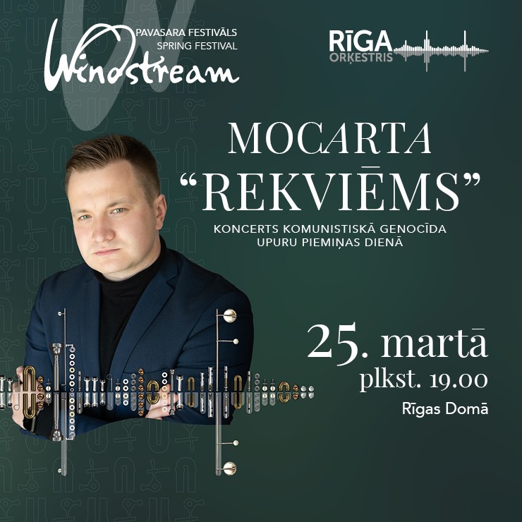 Izrādes "WINDSTREAM / MOCARTA REKVIĒMS. Orķestris “Rīga” un Jurģis Cābulis" attels