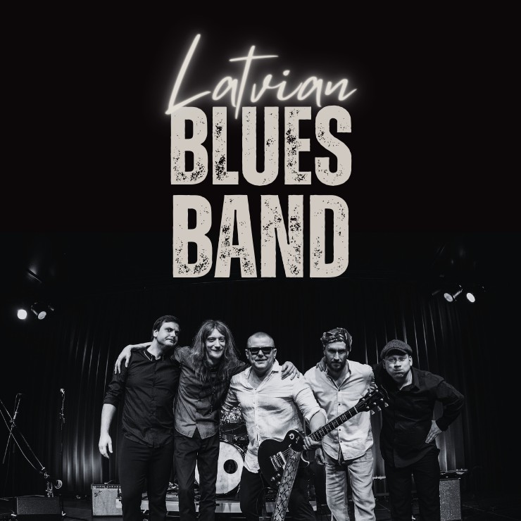 Izrādes "BLŪZA RITMI LIEPĀJĀ / LATVIAN BLUES BAND" attels