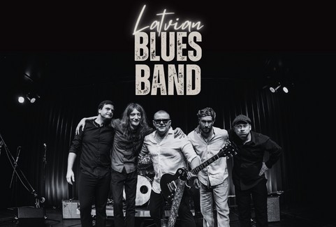 Izrādes "BLŪZA RITMI LIEPĀJĀ / LATVIAN BLUES BAND" attels